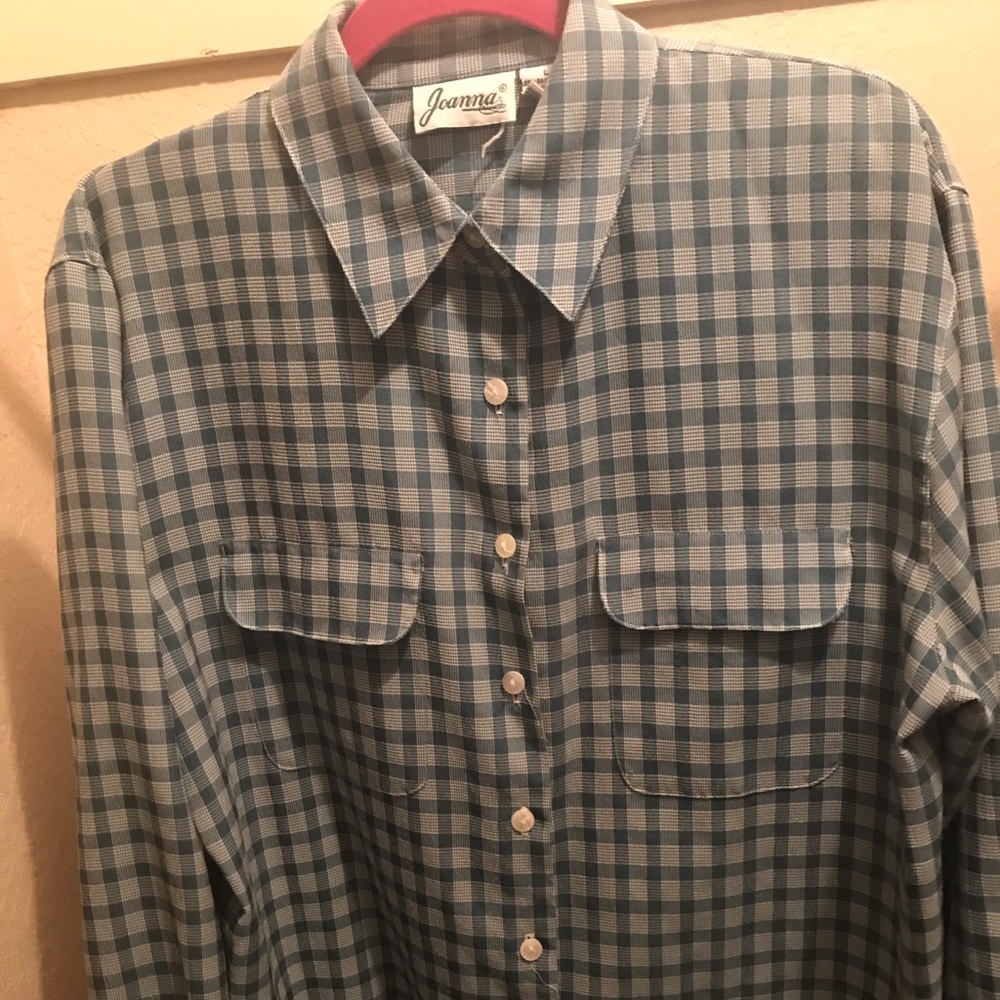 Women’s Blue checked blouse